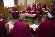 Tibetan Scholars Meet with His Holiness the Dalai Lama to Review Buddhist Science Textbook