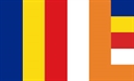 'Buddhist Flag, a symbol of faith and peace throughout the world'