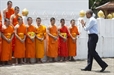 Obama Tours Temple, Lauds Buddhism in First Visit to Laos by a Sitting US President