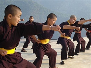 Ni cô luyện kungfu