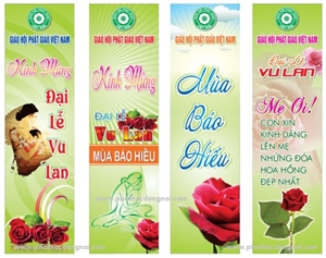 Mẫu băng rôn Vu Lan Thắng Hội