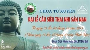 Thái Bình: Chùa Từ Xuyên sắp Đại lễ cầu siêu thai nhi