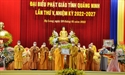 Hòa thượng Thích Thanh Quyết được tái suy cử Trưởng ban Trị sự Phật giáo tỉnh Quảng Ninh