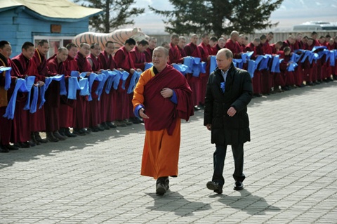 The president described Buddhism as a “kind, humanist learning based on love for others and love for one’s country.”